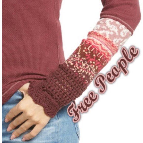 NWT - Free People In The Mix Cuff Top - Rio Vino - Picture 7 of 16